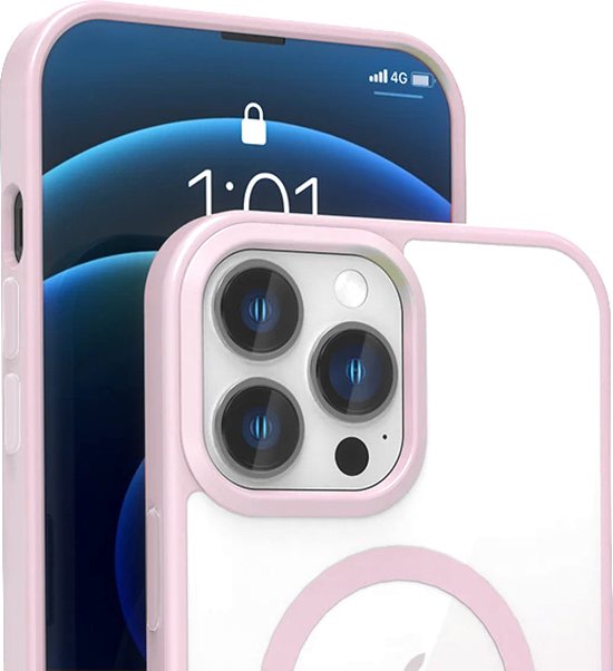 Armordrop Magnetisch Hoesje Geschikt Voor iPhone 14 Pro - Roze