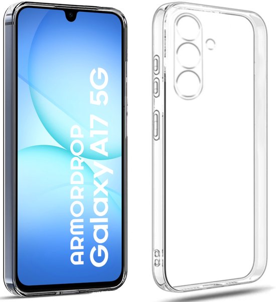 Armordrop Transparant Hoesje Geschikt Voor Samsung A17 Hoesje - Stevige Beschermhoesje