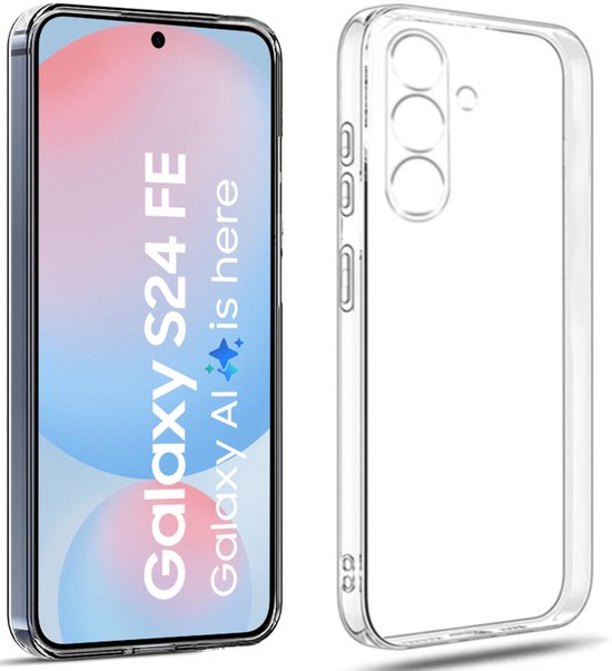 Armordrop Transparant Hoesje Geschikt Voor Samsung S24 FE (Fan Edition) Hoesje - Stevige Beschermhoesje