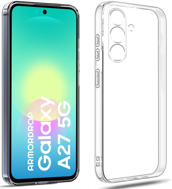 Armordrop Transparant Hoesje Geschikt Voor Samsung A27 Hoesje - Stevige Beschermhoesje