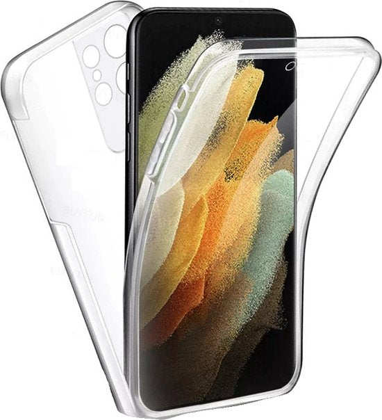 360° Hoesje Geschikt Voor Samsung Galaxy S21 Ultra Hoesje en Screenprotector