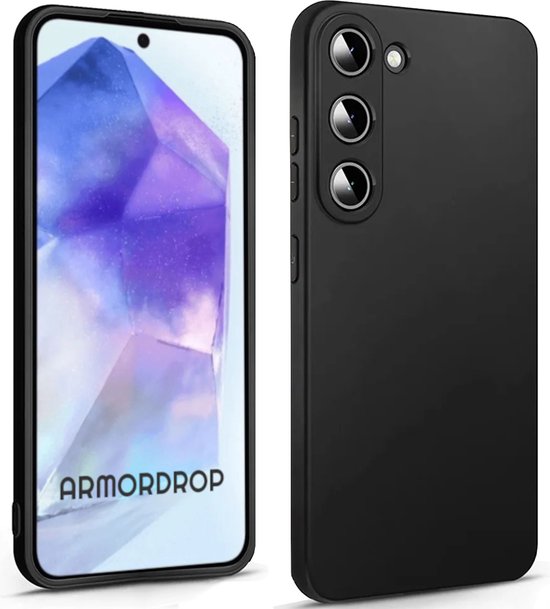 Armordrop Zwart Hoesje Geschikt Voor Samsung A55 - Telefoonhoesje Zwart