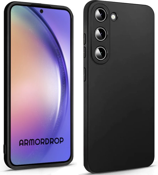 Armordrop Zwart Hoesje Geschikt Voor Samsung A54 - Telefoonhoesje Zwart