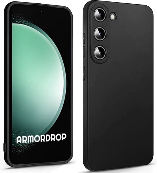 Armordrop Zwart Hoesje Geschikt Voor Samsung S23 FE (Fan Edition) - Telefoonhoesje Zwart