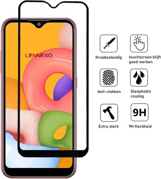 Hoesje en Screenprotector Combi Geschikt Voor Samsung A32 5G - Zwart Hoesje + Premium Screenprotector