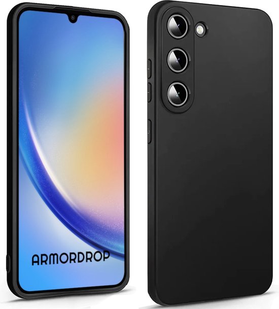 Armordrop Zwart Hoesje Geschikt Voor Samsung A34 - Telefoonhoesje Zwart