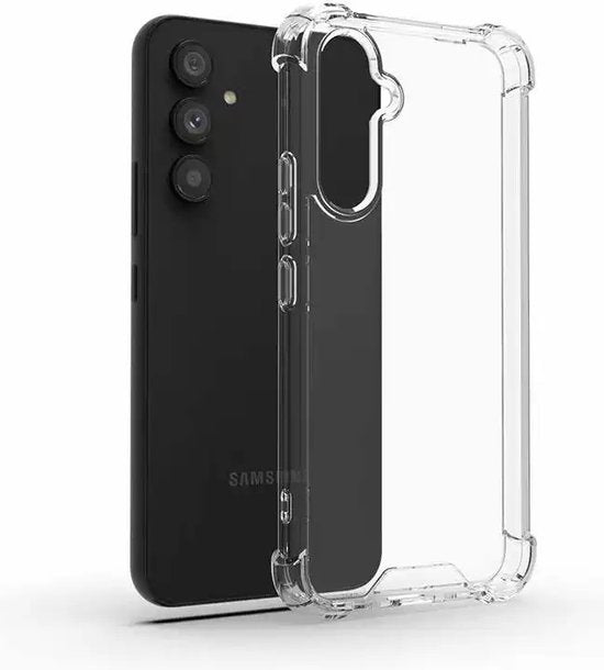 Anti Shock Hoesje Geschikt Voor Samsung Galaxy A14 - ShockProof Silicone Case - Transparant Back Cover