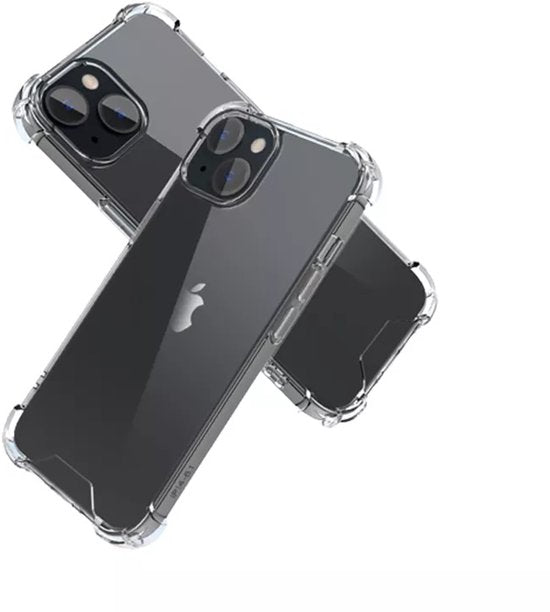 Hoesje en Screenprotector Combi Geschikt Voor iPhone 17 Pro Max - Anti Shock Hoesje + 2x Screenprotector