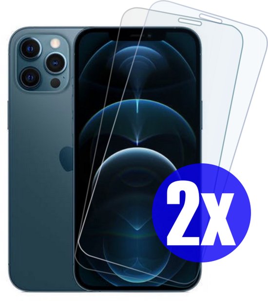 Screenprotector geschikt voor iPhone 12/12 Pro - Gehard Glas - Tempered Glass Armor Screen Cover - 2 Stuks