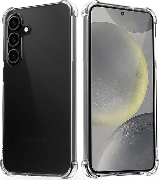 Anti Shock Hoesje Geschikt Voor Samsung Galaxy S24+ (S24 Plus) - ShockProof Silicone Case - Transparant Back Cover