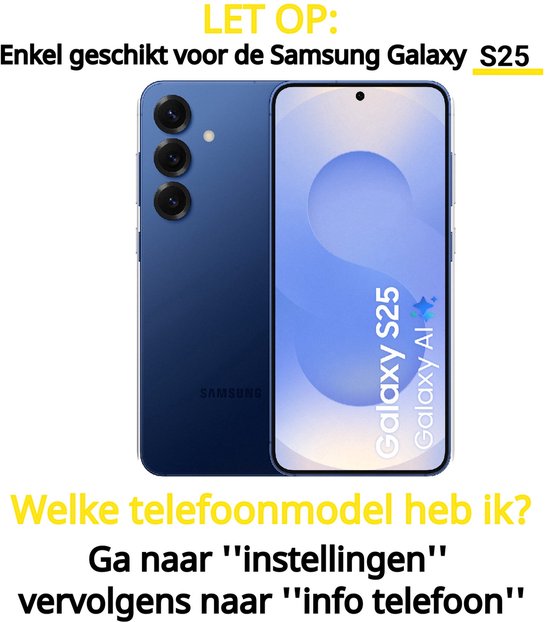 Screenprotector Geschikt Voor Samsung Galaxy S25 - Glasplaat - Tempered Glass - 4 Stuks