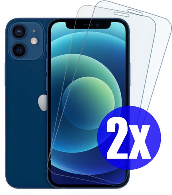 Screenprotector geschikt voor iPhone 12 Mini - Gehard Glas - Tempered Glass Armor Screen Cover - 2 Stuks