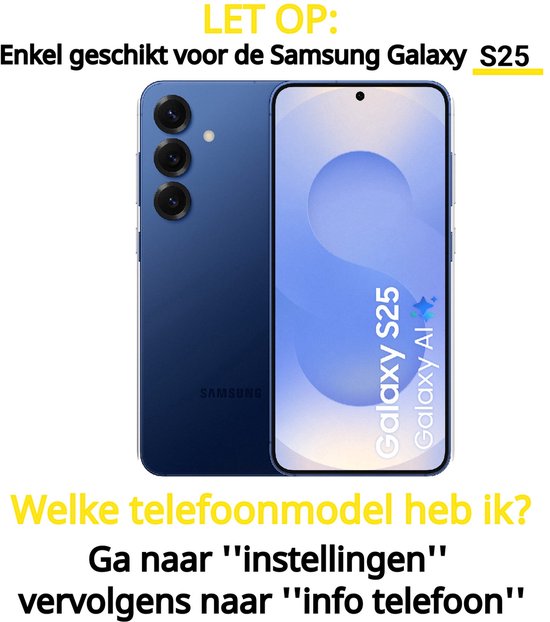 Hoesje en Screenprotector Combi Geschikt Voor Samsung Galaxy S25 - Transparant Hoesje + 2x Screenprotector