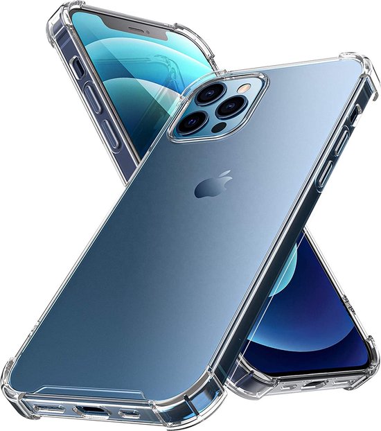 Anti Shock Hoesje Geschikt Voor iPhone 13 Pro - ShockProof Silicone Case - Transparant Back Cover