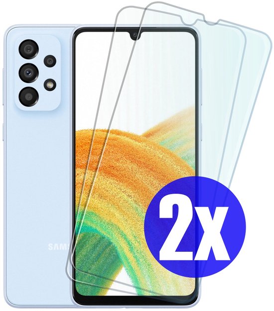 Screenprotector geschikt voor Samsung A33 - Gehard Glas - Tempered Glass Armor Screen Cover - 2 Stuks
