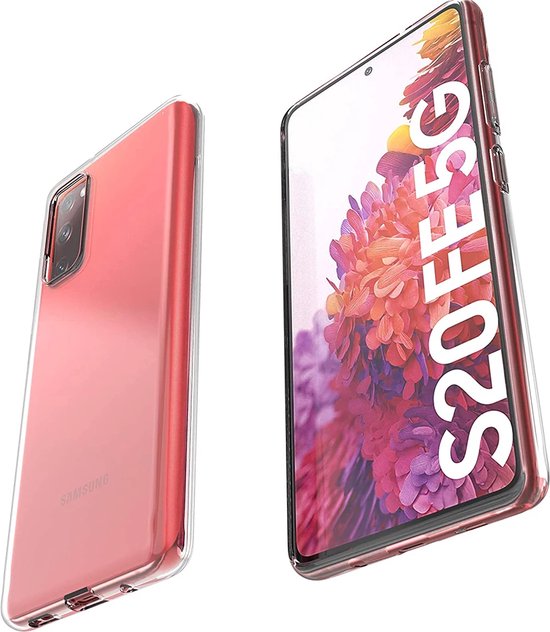 Hoesje en Screenprotector Combi Geschikt Voor Samsung S20 FE - Transparant Hoesje + Premium Screenprotector