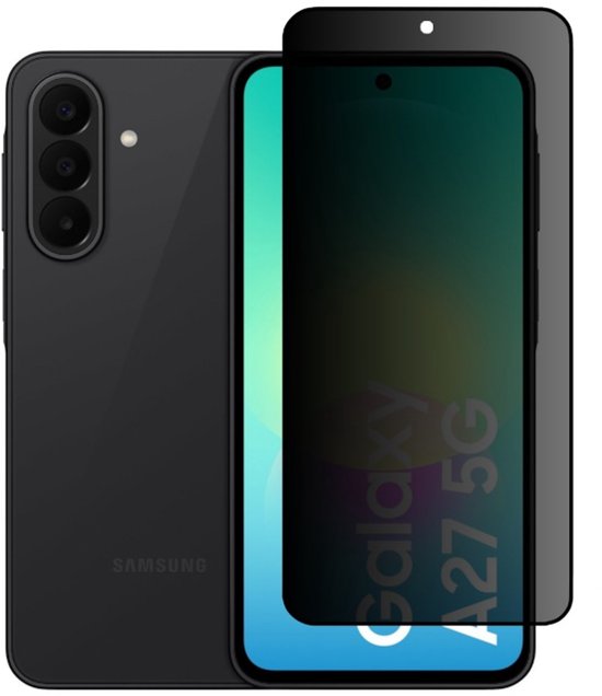Privacy Screenprotector Geschikt Voor Samsung A27 - Volledige Beschermglas - PREMIUM Tempered Glass - 1 stuk