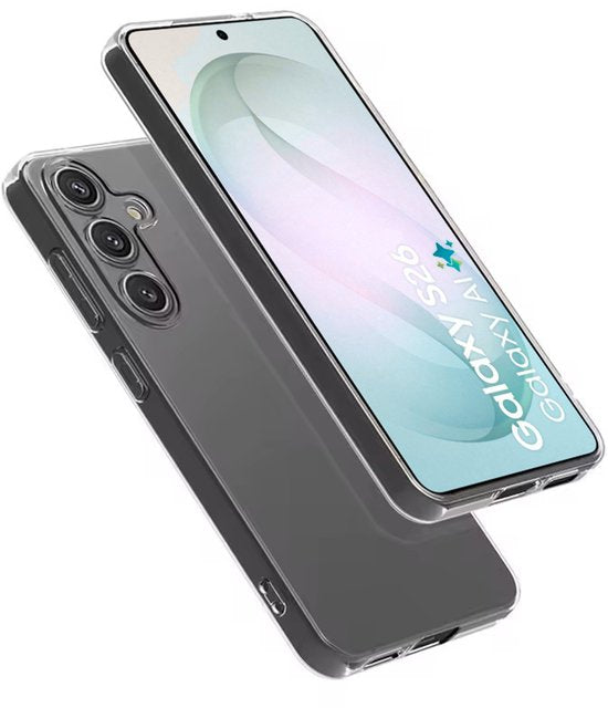 Hoesje en Screenprotector Combi Geschikt Voor Samsung Galaxy S2+ - Transparant Hoesje + 2x Screenprotector