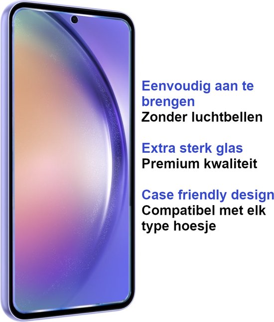 Premium Screenprotector Geschikt Voor Samsung A54 - Gehard Glas - 2 Stuks