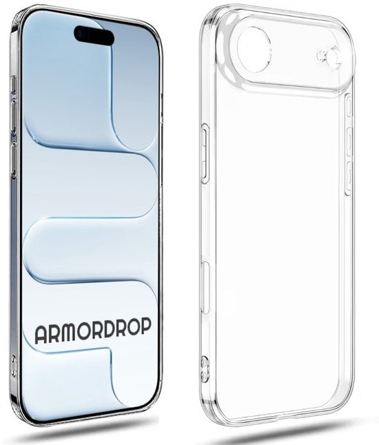 Armordrop Transparant Hoesje Geschikt Voor iPhone Air Hoesje - Stevige Beschermhoesje