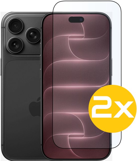 Full Cover Screenprotector Geschikt Voor iPhone 18 Pro Max - Volledige Beschermglas - PREMIUM Tempered Glass - 2 stuks