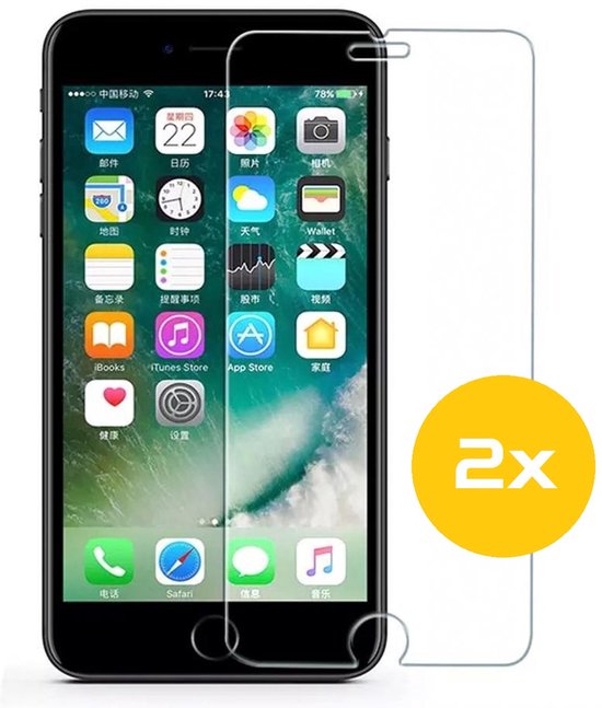 Hoesje en Screenprotector Combi Geschikt Voor iPhone SE 2022/2020 - Anti Shock Hoesje + 2x Screenprotector
