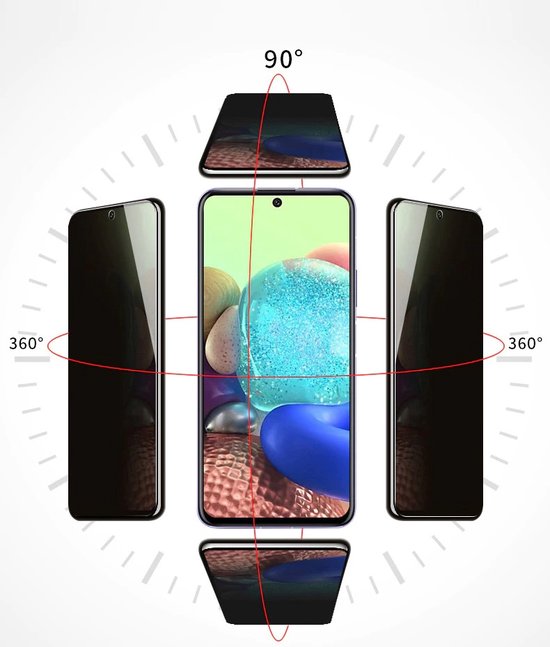 Full Cover Privacy Screenprotector Geschikt Voor Samsung A13 (4G / 5G) - Volledige Beschermglas - PREMIUM Tempered Glass - 1 stuk