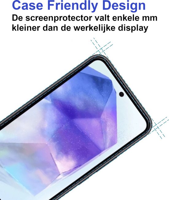 ArmorDrop Transparant Hoesje Inclusief 2x Screenprotector Geschikt Voor Samsung A55