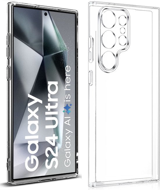 Armordrop Transparant Hoesje Geschikt Voor Samsung S24 Ultra - Stevige Beschermhoesje