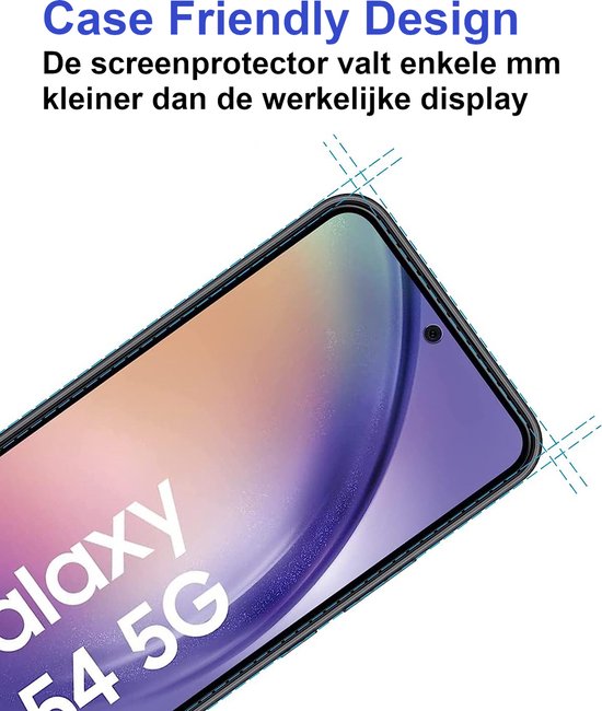 ArmorDrop Transparant Hoesje Inclusief 2x Screenprotector Geschikt Voor Samsung A54