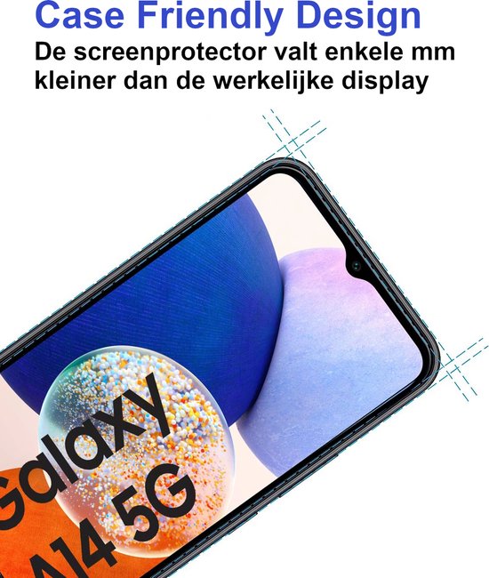 ArmorDrop Transparant Hoesje Inclusief 2x Screenprotector Geschikt Voor Samsung A14