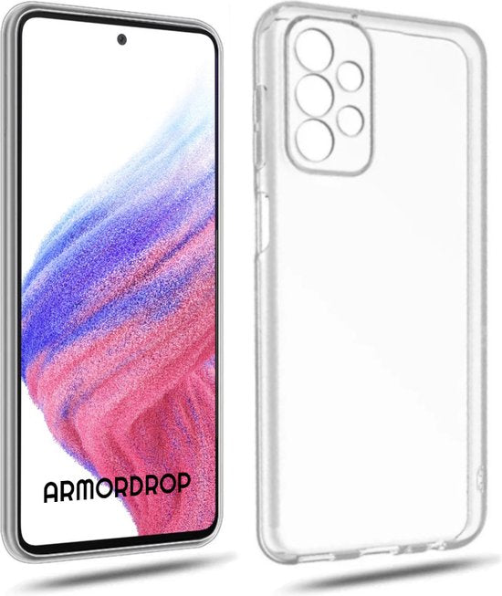 Armordrop Transparant Hoesje Geschikt Voor Samsung A53 Hoesje - Stevige Beschermhoesje