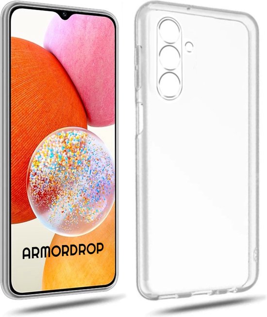 Armordrop Transparant Hoesje Geschikt Voor Samsung A14 Hoesje - Stevige Beschermhoesje