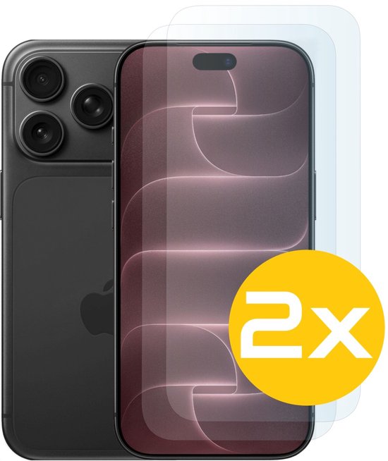 Screenprotector Geschikt Voor iPhone 18 Pro Max - Glasplaat - Tempered Glass - 2 Stuks
