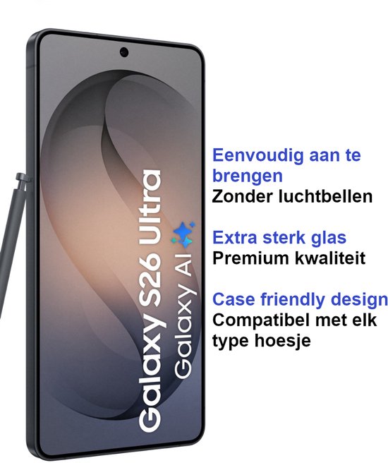 Premium Screenprotector Geschikt Voor Samsung S26 ULTRA - Gehard Glas - 2 Stuks