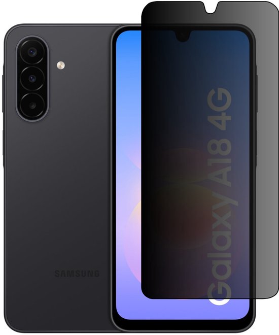 Privacy Screenprotector Geschikt Voor Samsung A18 - Volledige Beschermglas - PREMIUM Tempered Glass - 1 stuk