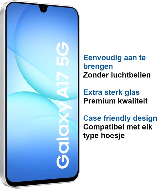 ArmorDrop Privacy Screenprotector Geschikt Voor Samsung A17 - Gehard Glas - 2 Stuks