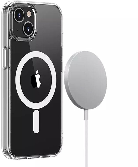 Lennexo Hoesje Geschikt Voor iPhone 16 Pro Max met Magneet Ring - Siliconen Hoesje Voor Draadloos Opladen en Geschikt voor Magsafe