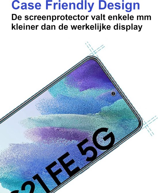 Premium Screenprotector Geschikt Voor Samsung S21 FE (Fan Edition) - Gehard Glas - 2 Stuks