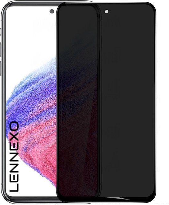 Full Cover Privacy Screenprotector Geschikt Voor Samsung A53 - Volledige Beschermglas - PREMIUM Tempered Glass - 1 stuk