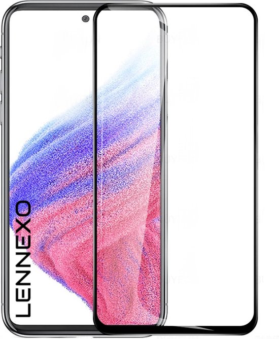 Full Cover Screenprotector Geschikt Voor Samsung Galaxy A53 5G - Volledige Beschermglas - PREMIUM Tempered Glass - 1 stuk