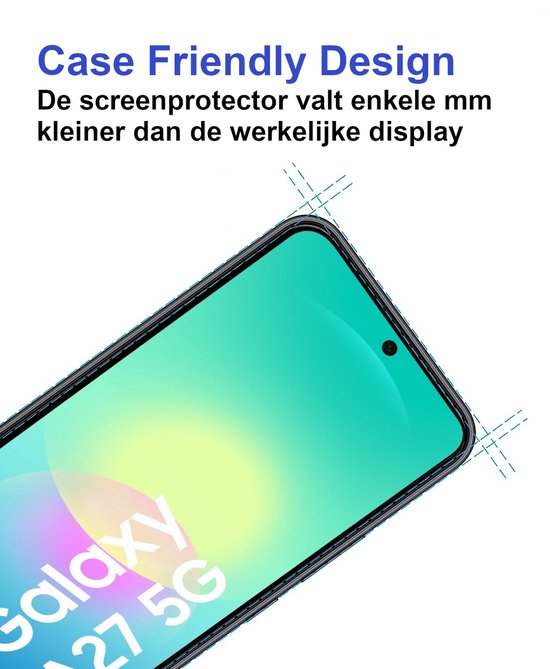 Premium Screenprotector Geschikt Voor Samsung A27 - Gehard Glas - 2 Stuks
