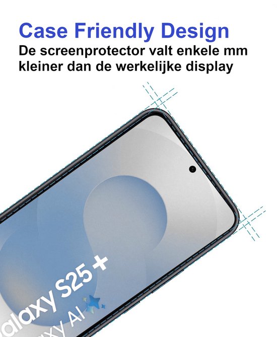 Premium Screenprotector Geschikt Voor Samsung S25+ (S25 PLUS) - Gehard Glas - 2 Stuks