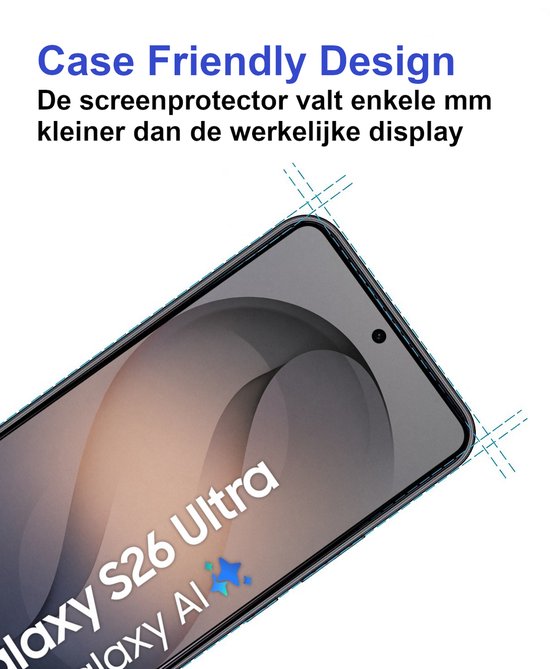 Premium Screenprotector Geschikt Voor Samsung S26 ULTRA - Gehard Glas - 2 Stuks