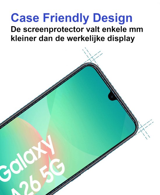 Premium Screenprotector Geschikt Voor Samsung A26 - Gehard Glas - 2 Stuks