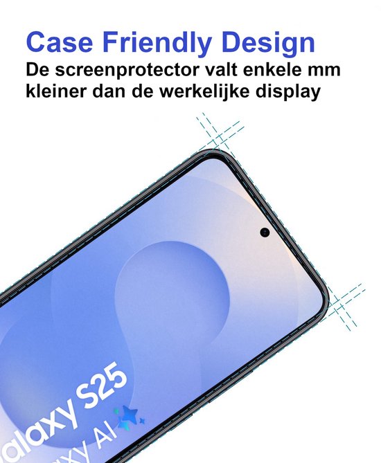 Premium Screenprotector Geschikt Voor Samsung S25 - Gehard Glas - 2 Stuks