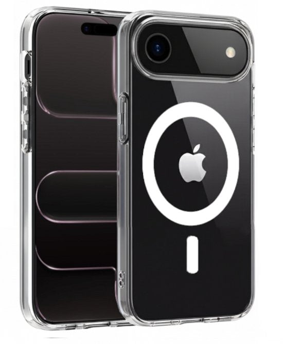 Lennexo Hoesje Geschikt Voor iPhone AIR met Magneet Ring - Siliconen Hoesje Voor Draadloos Opladen en Geschikt voor Magsafe