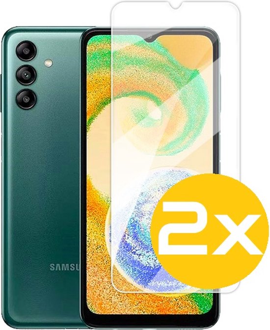 Screenprotector Geschikt Voor Samsung Galaxy A04S - Glasplaat - Tempered Glass - 2 Stuks