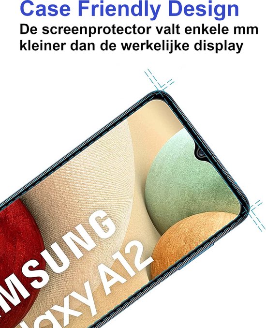 Premium Screenprotector Geschikt Voor Samsung A12 - Gehard Glas - 2 Stuks