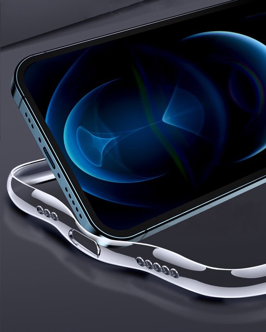 Hoesje en Screenprotector Combi Geschikt Voor iPhone 13 Pro Max - Transparant Hoesje + Premium Screenprotector